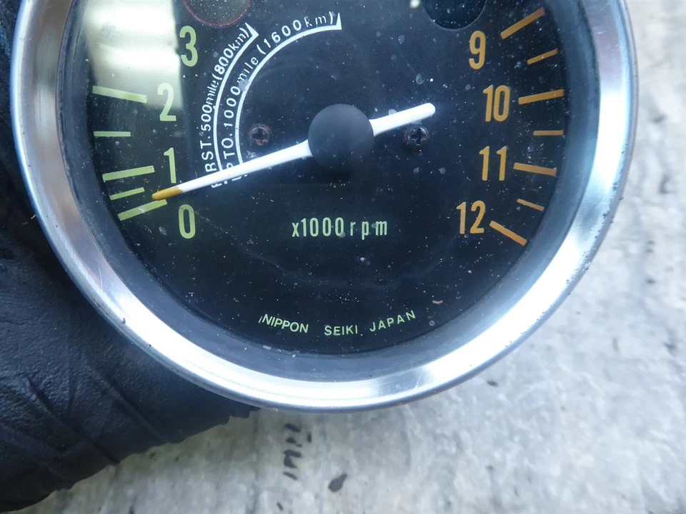 Kawasaki F6 125 Enduro K784 1972) tacómetro tacómetro indicador para piezas Foto 4 de 4