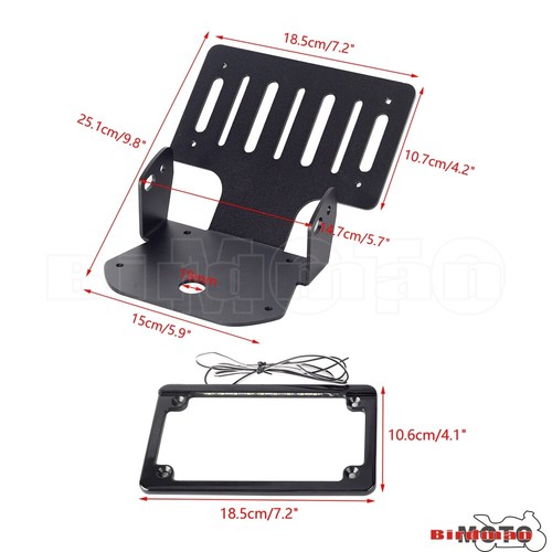 Engine Crash Bar Muffler Exhaust System License Plate Light Fit Pan America 1250 - Picture 4 of 12