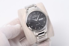 Orologio Uomo Philip Watch Day Date 40mm Quadrante Nero Data Acciaio Inox