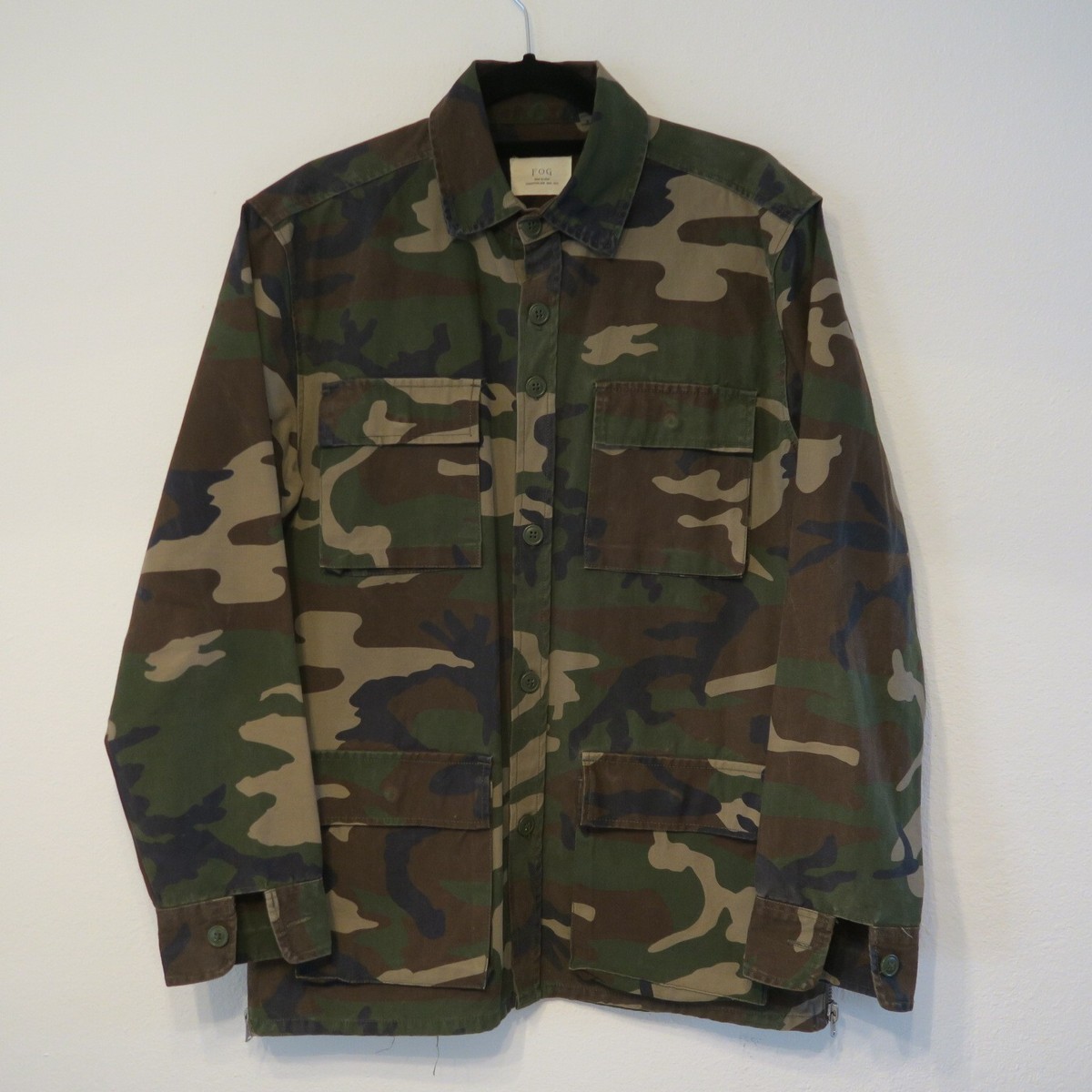 FOG Fear of God Collection One Green Camouflage Jacket Small FOG Fear of God Collection One Green Camouflage Jacket Small