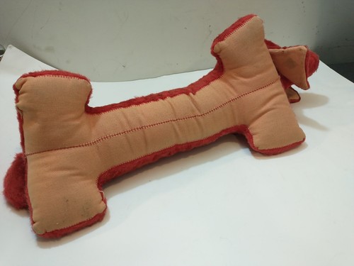 Very Old Vintage Antique Stuffed Dachshund Dog Animal Plush Red 18" - Picture 12 of 22