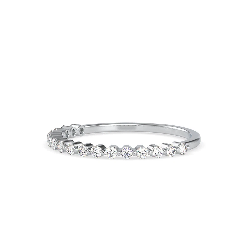 IGI Certified Diamond Ring 0.26 tcw F/VS 14k Gold Round Cut Lab Created image-3