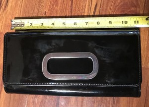 patent leather clutch purse