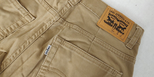 Levis 511 Slim Soft Brown Khaki Pants Boys Youth Size 16 Reg 28x28 - Picture 4 of 8