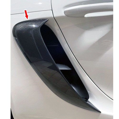 Side Fender Vent Air Cover 2PCS Carbon Fiber For Porsche 718 Boxster Cayman 2020 - Picture 9 of 12