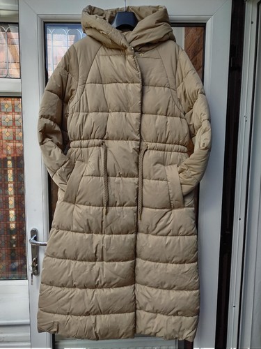 BNWT Womens Barbour Alexandria Quilted Longline Jacket Coat Beige UK12 rrp£279 - Picture 1 of 10