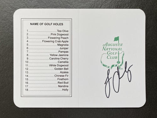 Louis Oosthuizen Signed Autographed Masters Scorecard LIV PGA Golf - Picture 1 of 2