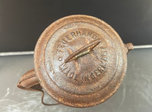 Old Feuerhand No.260 Hurricane Iron Kerosene Lamp Lantern With Globe, Germany - Bild 12 von 24