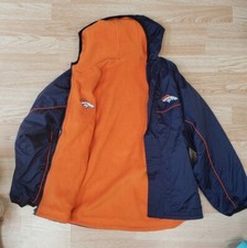 Denver Broncos Official NFL Reversible Jacket. Size Large 14/16. See description