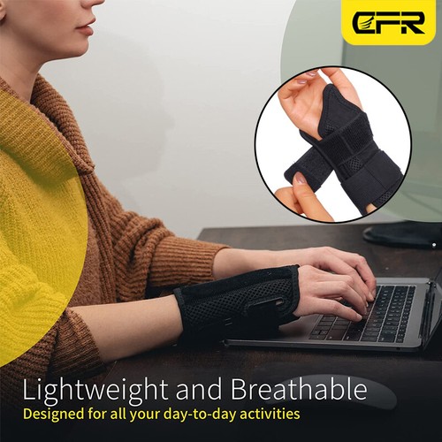 Left Right Wrist Hand Support Brace Splint Carpal Tunnel Sprain Arthritis Sports - Picture 7 of 16