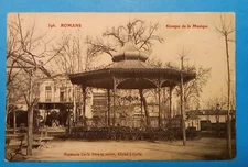 CPA, ROMANS (26), Kiosque de la Musique 1908