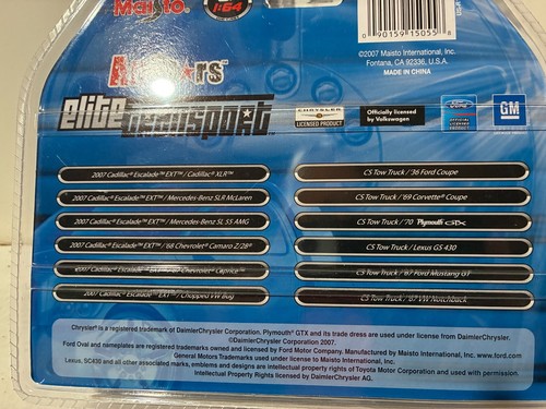 Maisto All Stars Elite Transporter 1/64 2007 Cadillac Escalade EXT/Cadillac XLR - Imagen 8 de 8