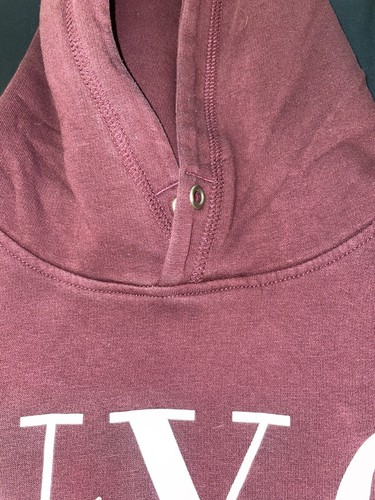 Hoodie 14 Yrs Claret NYC New York Hooded Fleece Hardly Worn. - Picture 7 of 8