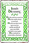 Irish Blessing Metal Sign Celtic Knot Design Wall Plaque Irish Decor 12"