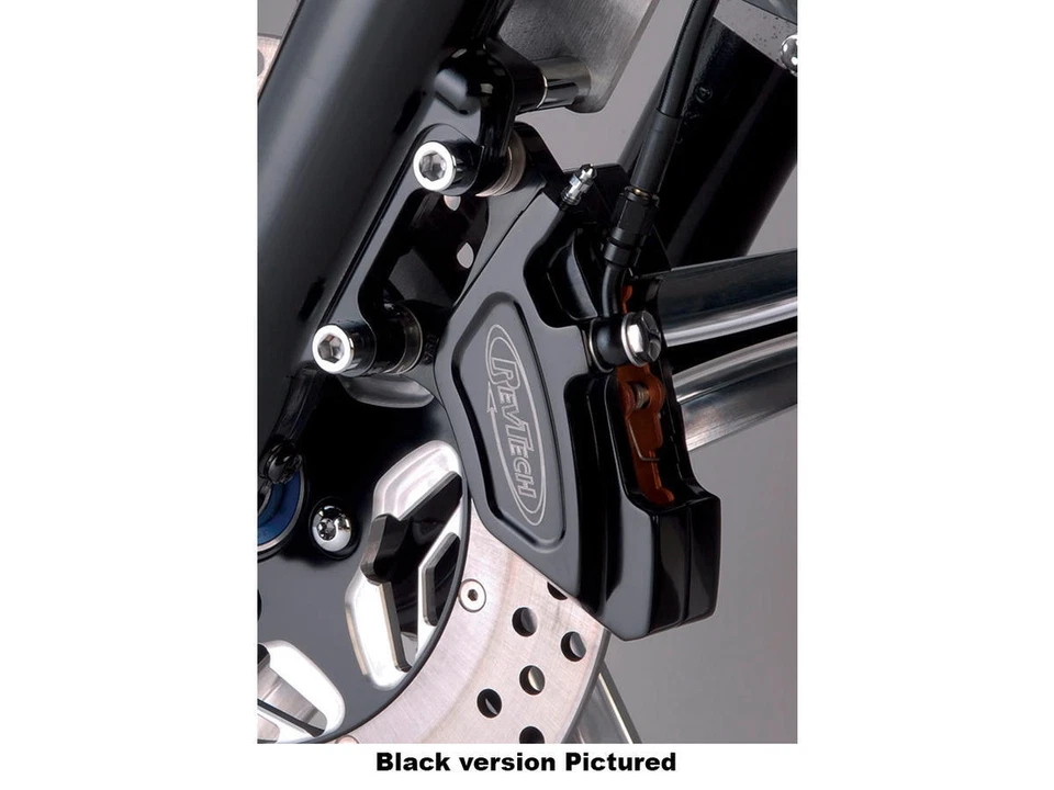 RevTech Hi-Performance Billet 4-Piston Brake Caliper Black For 08-13 Touring - Image 2 of 2