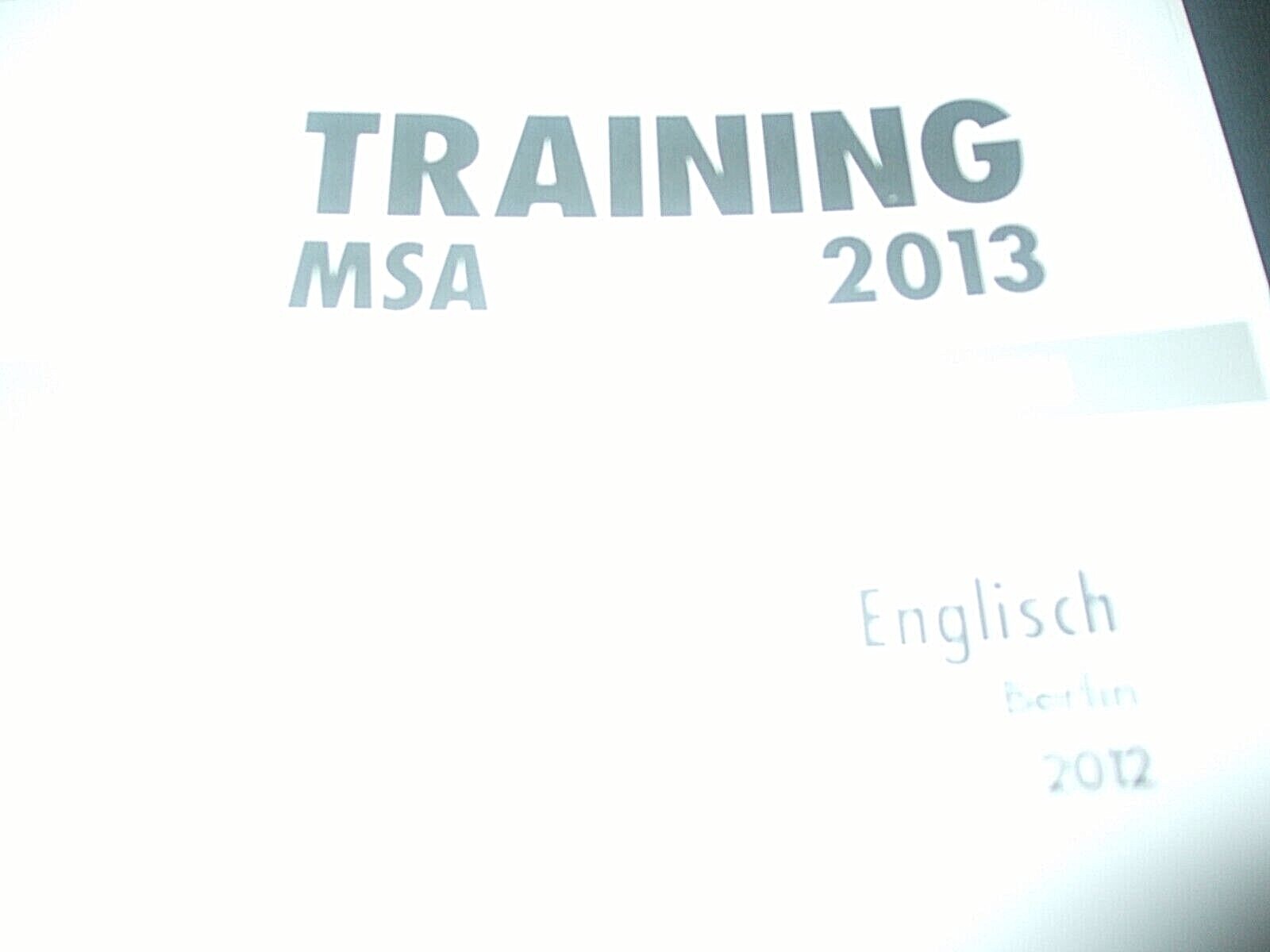 Training MSA 2013 mit der aktuellen Prüfung - Englisch Berlin mit MP3 ...