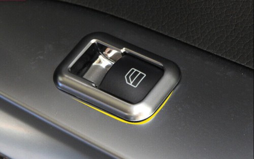 For Mercedes-Benz GLK 2009-2015 Matte Silver Window Switch Button Garnish Trim - Picture 7 of 12