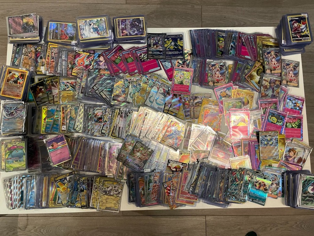 Pokemon Card Bulk lot 100 HOLO/REVERSE HOLO ONLY + 3 ULTRA RARE V/EX/FA
