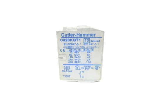 CUTLER HAMMER C320KGT1 SER. A2 690V 10A NSNP