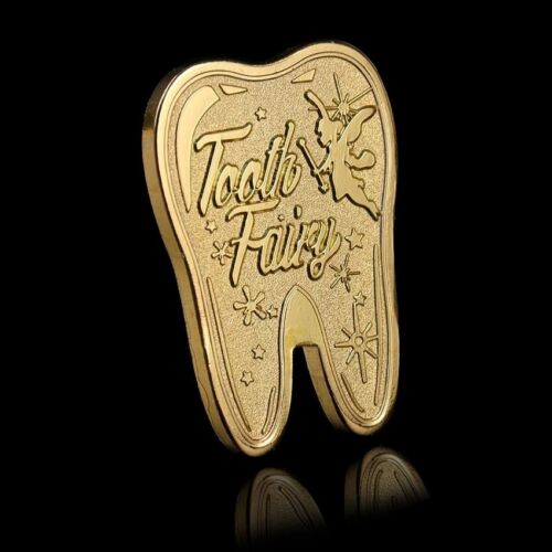 Gold Tooth Fairy Money Gold Plated Commemorative Coin Creative Kids Tooth Change - Picture 1 of 6