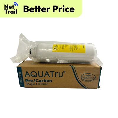 New Aqua Tru Stages 1-2 Pre Carbon Filter AT2001 Water Filter Sealed