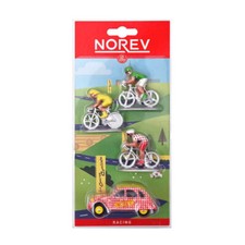 Norev 318993 Citroen 2CV mit 3 Fahrradfahrern Maßstab 1:64 NEU! °