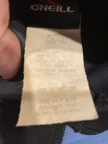 O'Neil Muta Corta Gioventù 12 Neoprene Nylon Manica Corta Zip Posteriore,USATO, 7491 - Foto 3 di 6