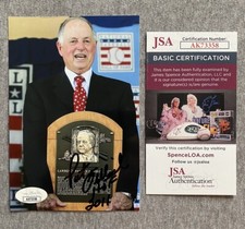 2011 BASEBALL HALL OF FAME INDUCTION PAT GILLICK AUTOGRAPH 4x6 PHOTO JSA AK73358