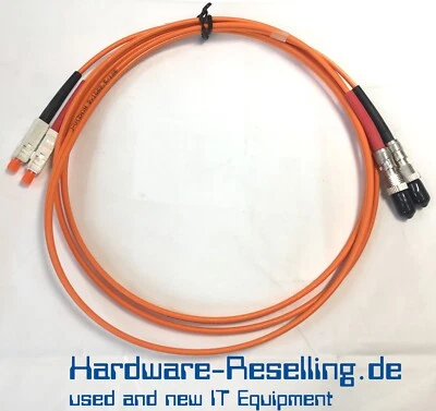 Câble Orange SC/ST HWR J-V (ZN) H 2X1G 62,5/125 µm 2 Mètres O 6361 .2 - Photo 1/4