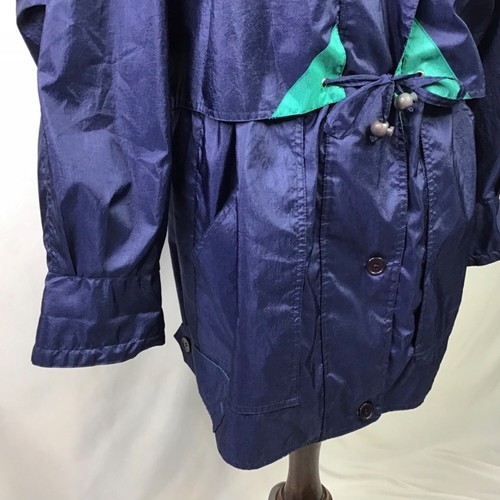 Izzi Jacket Size Small Rain Windbreaker Outerwear Pockets Lightweight Blue - Picture 8 of 14