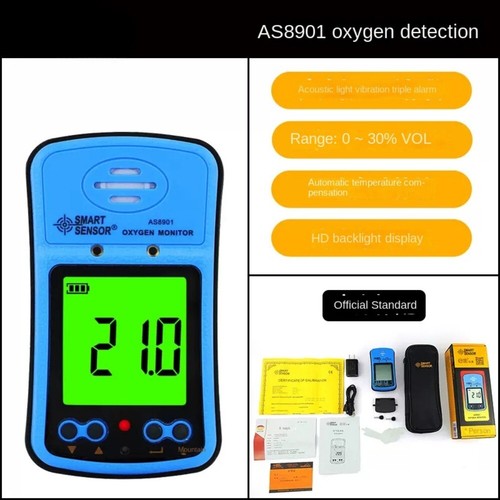 Portable Large Display Air Quality Portable Oxygen Purity Tester Monitor - Picture 1 of 9