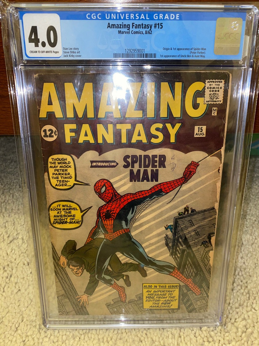 Amazing Fantasy #15 CGC 4.0 Marvel 1962 1st Spider-Man! N3