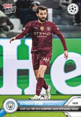 16/99 topps now Bernardo Silva ベルナルド・シウバ 2024-25 TOPPS NOW UEFA CARD MANCHESTER CITY BERNARDO SILVA