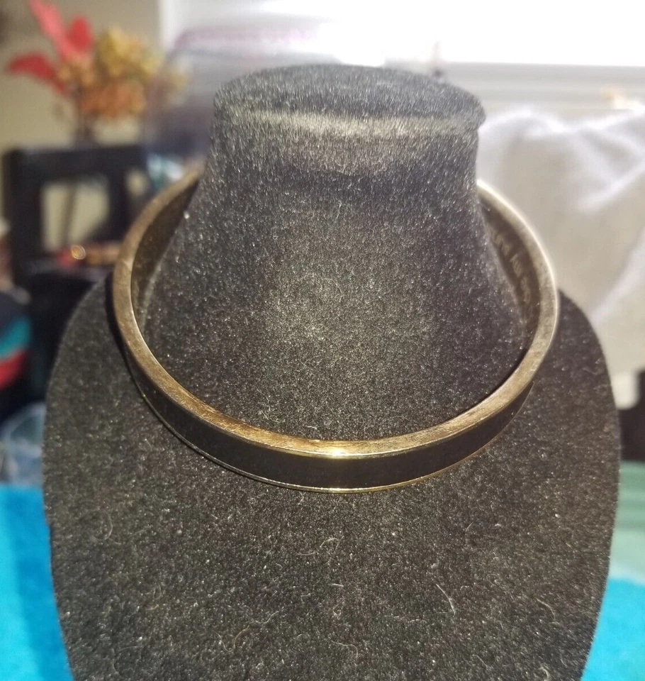 Mud Pie 金色/黑色珐琅手镯手链 You Are My Sunshine — 第 2/4 张图片