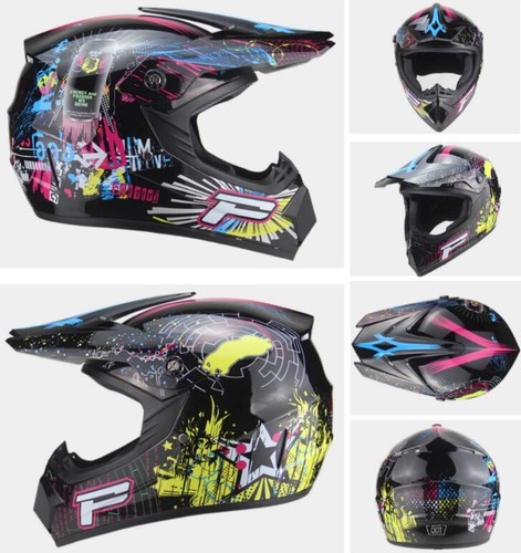 PINK Kids MOTOCROSS (HELMET,PANTS,JERSEY,GLOVES,GOGGLES) MX DIRTBIKE BMX JUNIOR - Picture 4 of 15