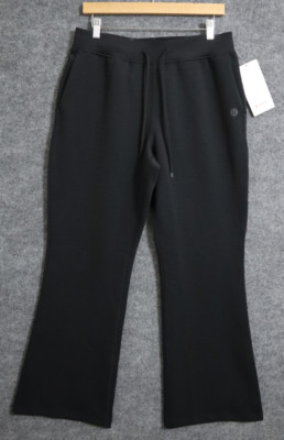 Lululemon Pants Women 10 Black 32'' Textured High Rise Flared Track Athleisure