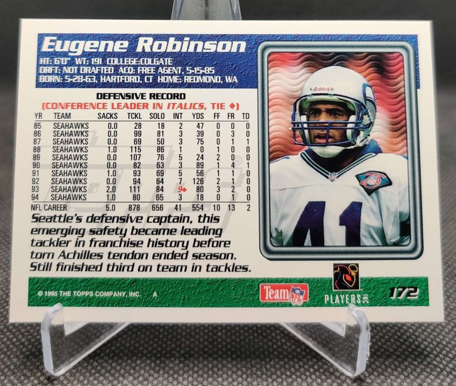 1995 Topps #172 Eugene Robinson Seattle Seahawks football card | eBay