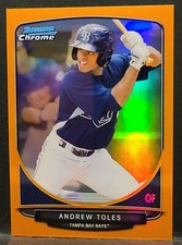 2013 Bowman Chrome Orange Refractor Andrew Toles RC /25