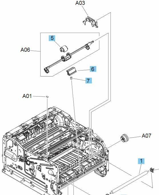 LaserJet M402n Part # RC4-3046 P1-2 (See Picture- Labeled A03) | eBay