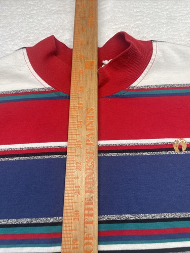Vintage Hang Ten Long Sleeve Mock Neck Surf Skate Men's XL 20x29 USA Flaws - Picture 8 of 13