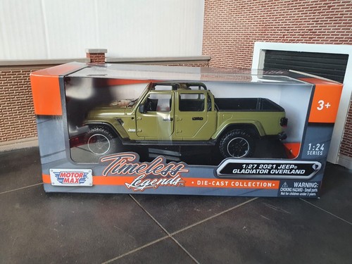 Jeep Gladiator Overland 2021 Green Diecast Model Car 1:24 1:27 Scale - Picture 4 of 8
