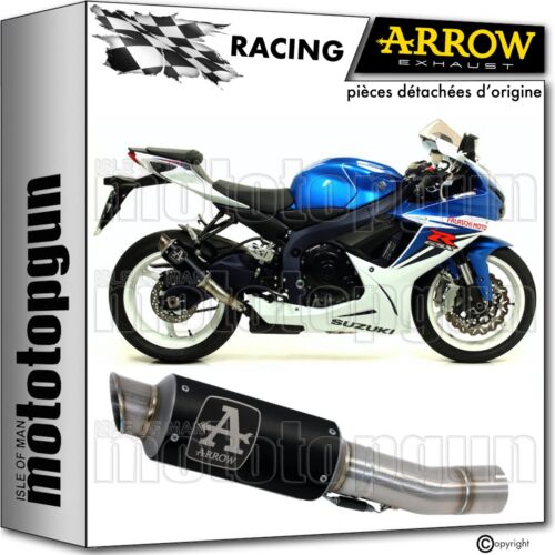 ARROW POT ECHAPPEMENT RC GP2 GP-2 NICHROM NOIR SUZUKI GSX-R 600 IE 2012 12