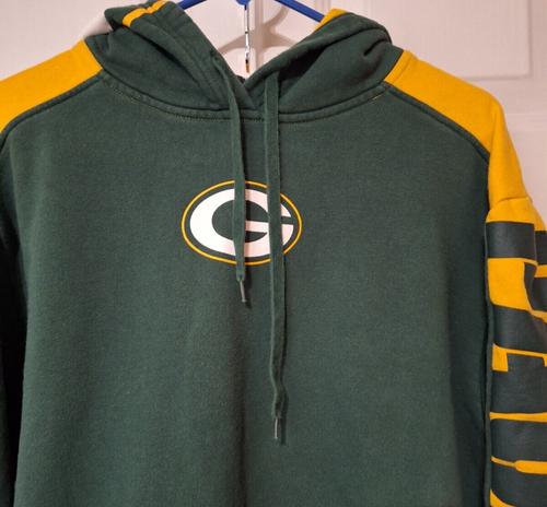 VTG NFL Green Bay Packers Reebok Team Apparel Hoodie Pullover - Large - Picture 8 of 10