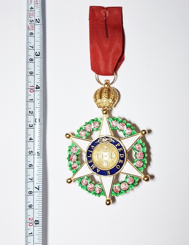 ORDER OF THE ROSE BRAZILIAN EMPIRE HIGH QUALITY REPLICA HANDMADE - Picture 7 of 17