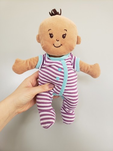Manhattan Toy Company Baby Stella weiche Puppe erste Dolly Bettdecke 13 Zoll lila