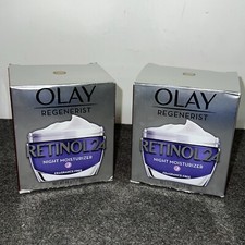 2 Olay Regenerist Retinol 24 Night Face Moisturizer -1.7oz FRAGRANCE FREE  NEW 