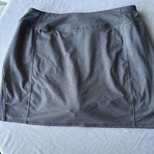 Tangerine Tennis Golf Walking Jogging Skort Gray Reflective Zip Pocket XL