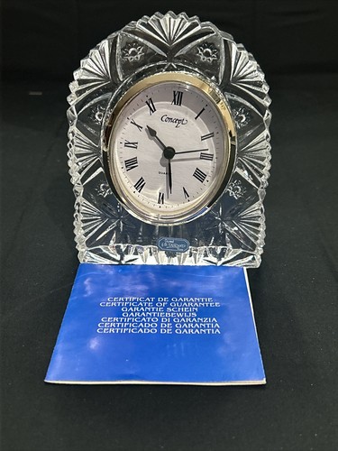 "Reloj de cristal J G Durand Vincennes hecho en Francia reloj conceptual 5,5"" nuevo en caja" - Imagen 8 de 10