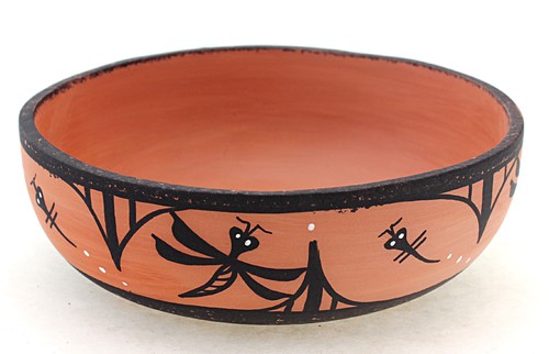 Zuni Small Pot / Bowl with Dragonfly by Darla Westika
