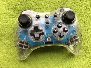 Wiiu Wii U Pro Controller Pad By Afterglow Transparent Ebay
